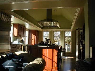 Interior of Family Room & Kitchen Addition in Montgomery County, Maryland